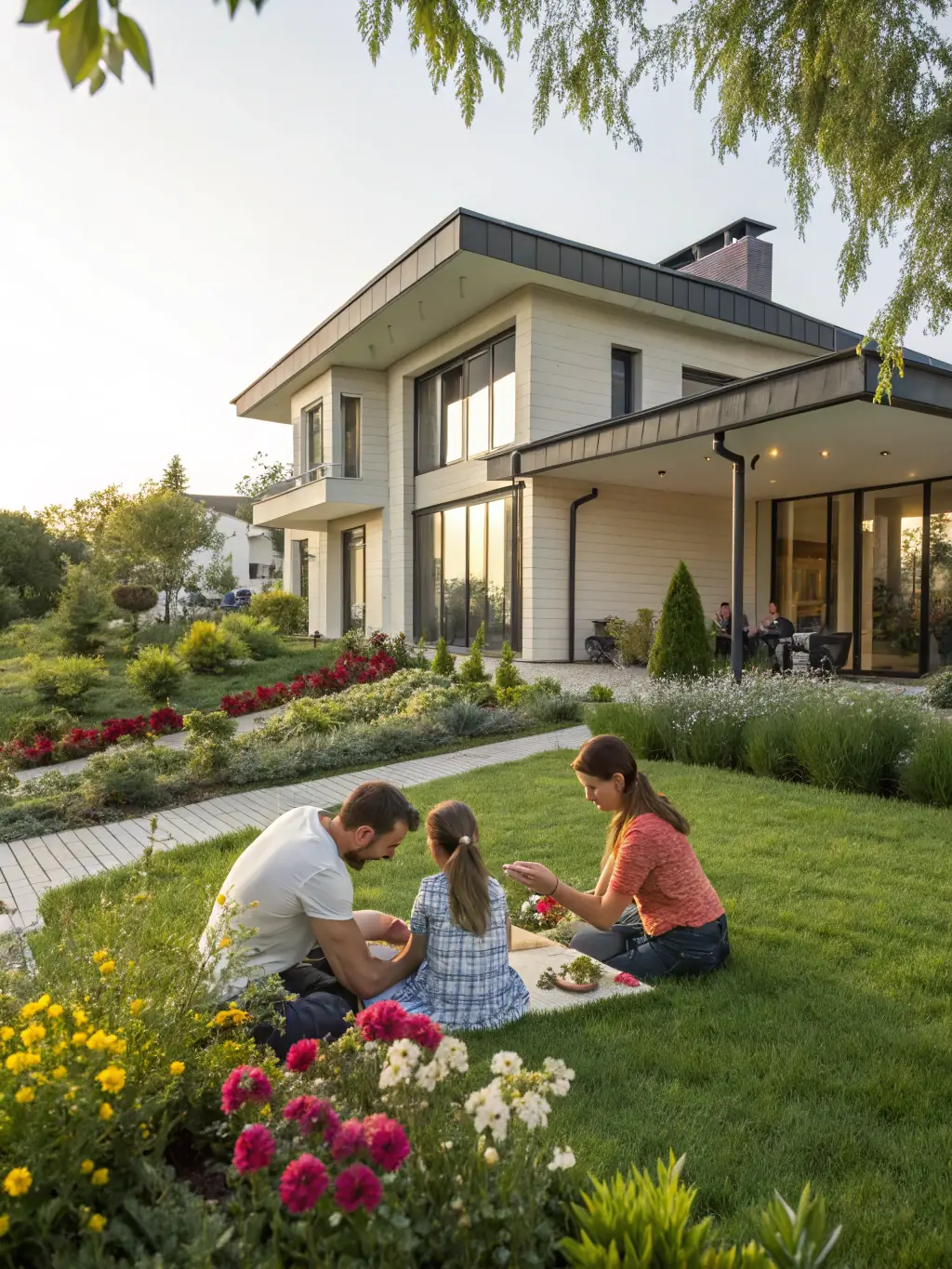A family happily gathered, representing the legacy and tax-free inheritance that can be achieved through strategic retirement and estate planning with Alta Vida Unlimited.