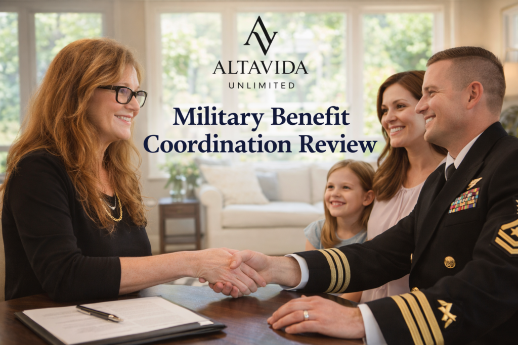 Military Benefit Coordination Review with Navy Family